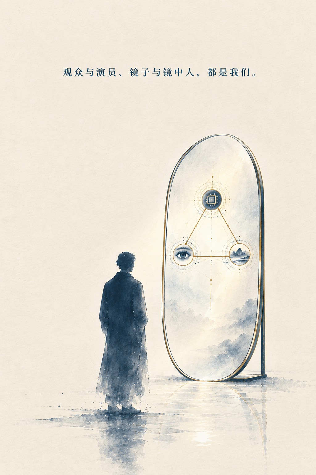 镜子：AI 照见的是"符号—意识—世界"的完整三角形，也就是我们自身